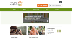 Desktop Screenshot of cota.org.au