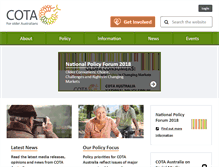 Tablet Screenshot of cota.org.au