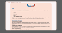 Desktop Screenshot of cota.org.uk