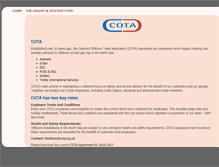 Tablet Screenshot of cota.org.uk